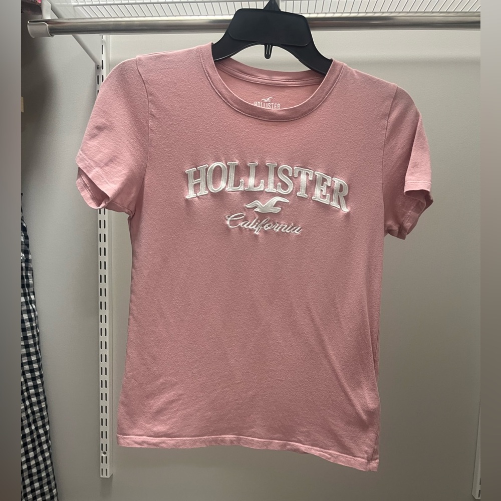 Hollister Light Pink Logo T-Shirt